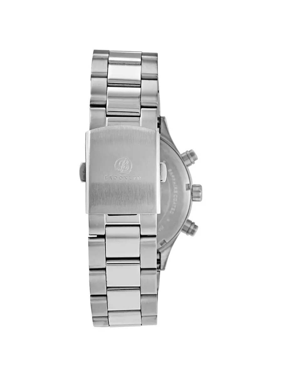 Мужские часы Brooklyn Watch Co. Bedford Brownstone II Quartz с синим циферблатом 308-BLU-2 — изображение 4 из 5