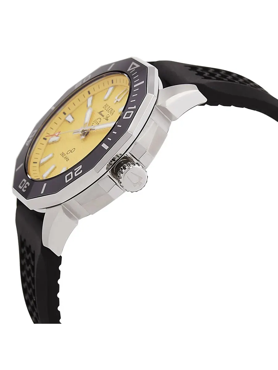Мужские кварцевые часы Bulova Marine Star 96B431 — изображение 2 из 3, оттенок черный