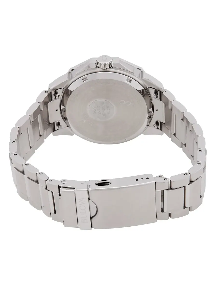 Мужские часы Bulova Marine Star HPQ Precisionist Quartz с белым циферблатом 96B426 — изображение 3 из 3, оттенок черный