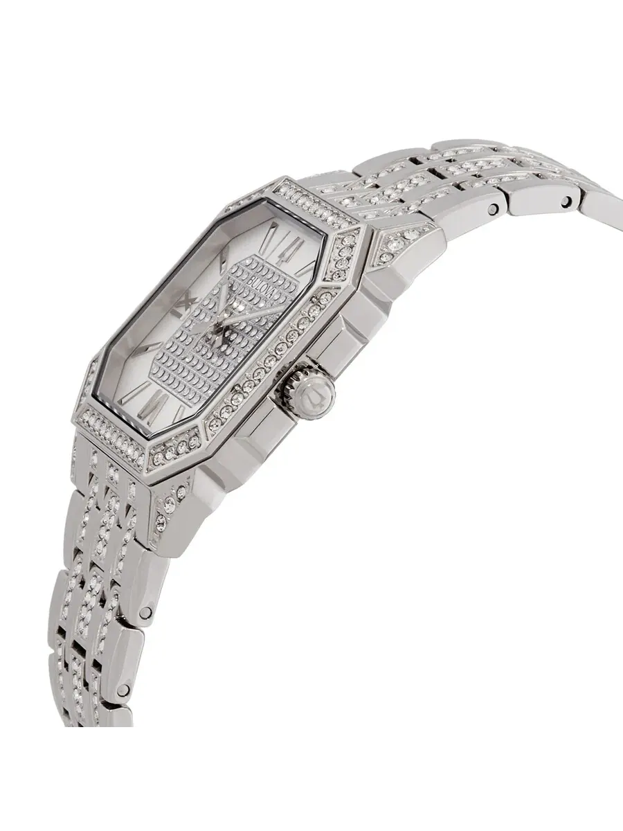 Мужские часы Bulova Octava Quartz с серебристым циферблатом 96A285 — изображение 2 из 3, оттенок серебряный