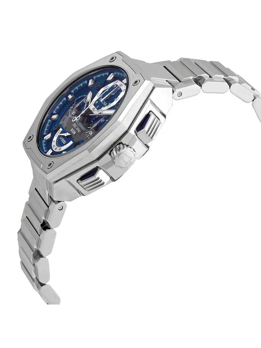 Мужские часы Bulova Precisionist Chronograph Quartz 96B349 — изображение 2 из 3, оттенок серебряный