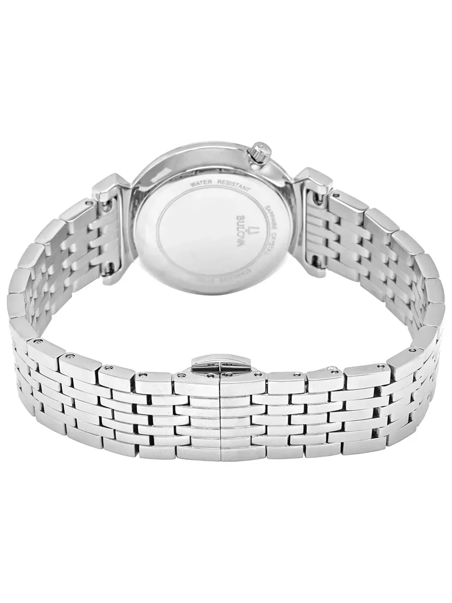 Женские часы Bulova Regatta с кварцевым механизмом и белым циферблатом 96L275 — изображение 3 из 3, оттенок серебряный