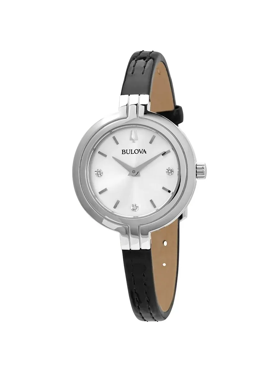Женские часы Bulova Rhapsody Quartz с серебристым циферблатом 96P211 — серебристый