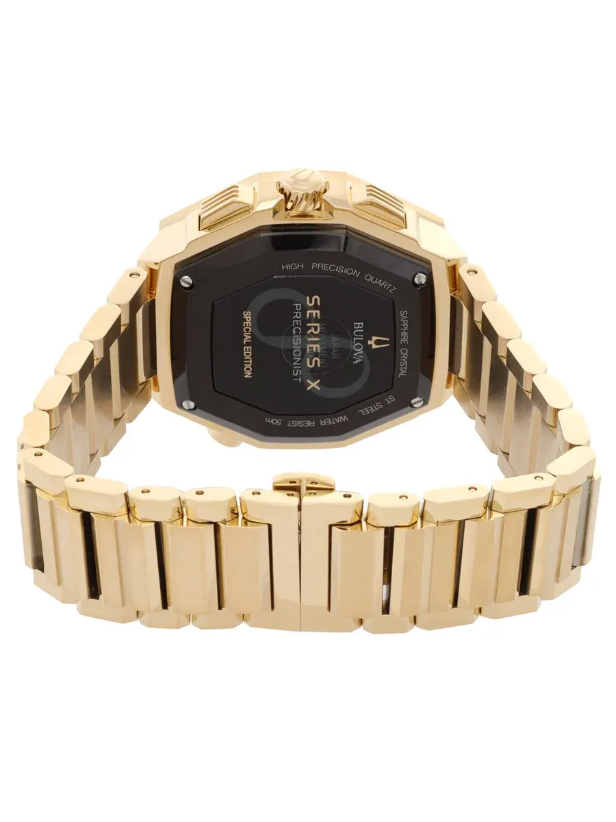 Мужские часы Bulova Series X с кварцевым механизмом и черным циферблатом 98B429 — изображение 3 из 3, оттенок черный