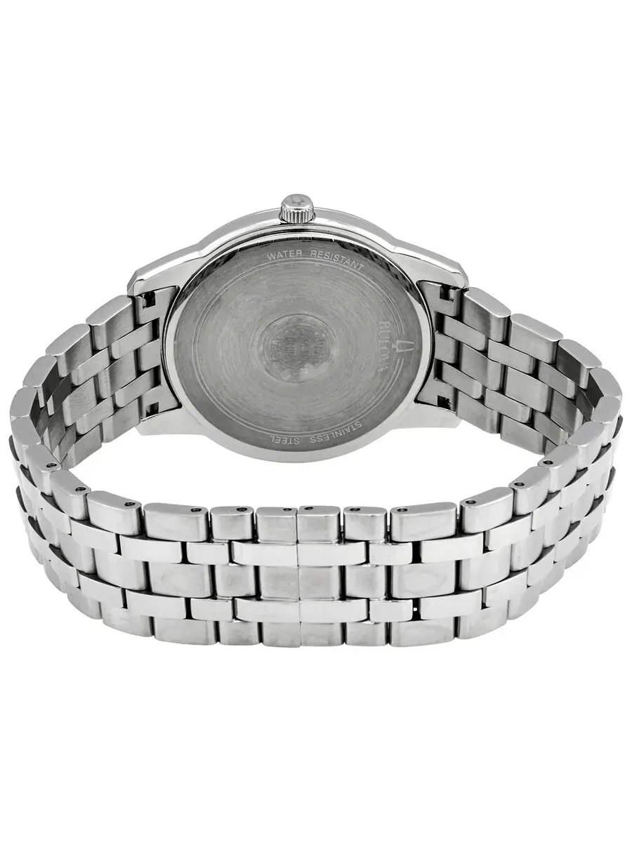 Мужские часы Bulova Sutton Quartz с синим циферблатом 96B338 — изображение 3 из 3, оттенок серебряный
