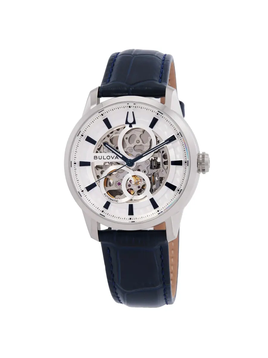 Мужские часы Bulova Sutton с серебристым циферблатом 96A330 — серебристый