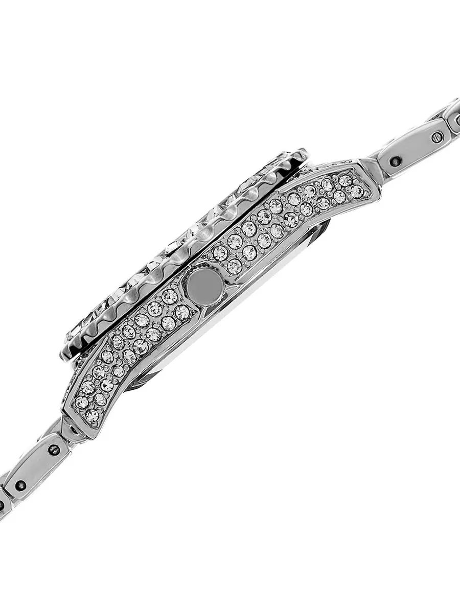 Женские часы Burgi BUR095SS с серебристым корпусом из латуни, перламутровым циферблатом и алмазами — изображение 4 из 4
