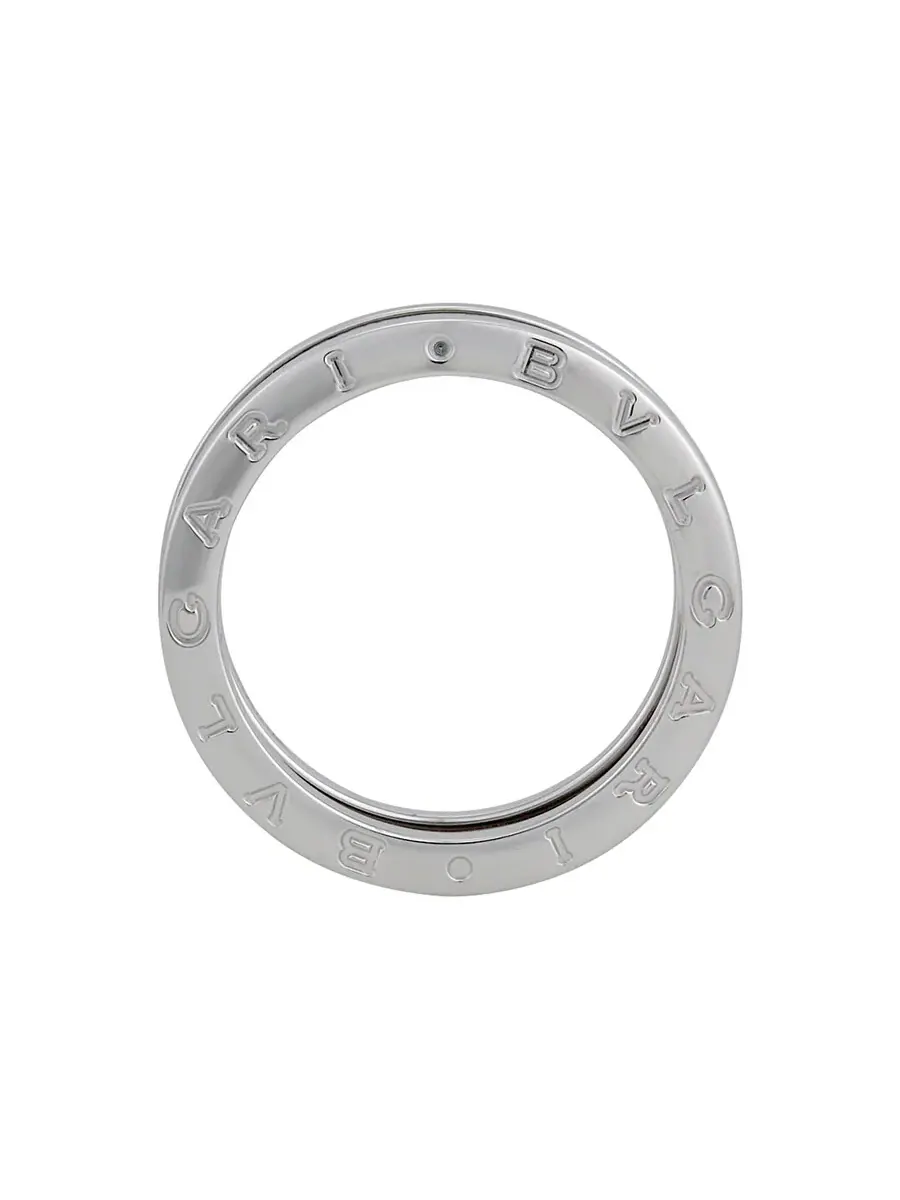 Кольцо Bvlgari B.Zero1 18K из белого золота с тремя кольцами — изображение 3 из 4, оттенок серебряный