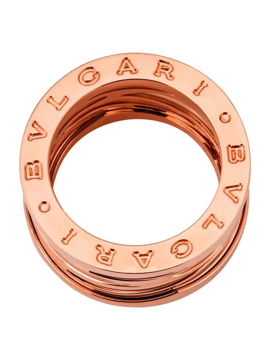 Кольцо Bvlgari B.Zero 1 из розового и белого золота 18 карат — изображение 3 из 3, оттенок золото