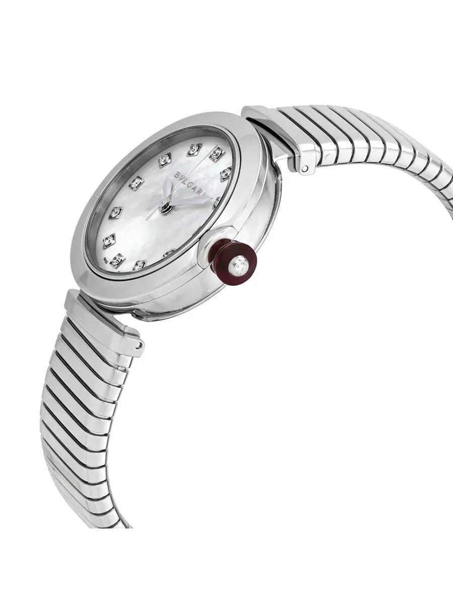 Женские часы Bvlgari Lucea Automatic с перламутровым циферблатом и бриллиантами 103100 — изображение 2 из 3