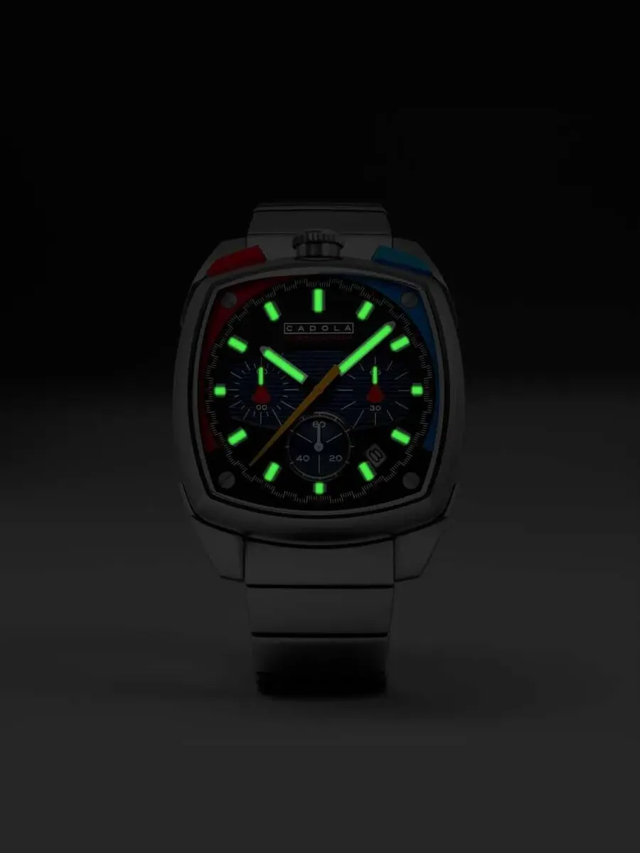 Мужские часы Cadola Taurus Chronograph Quartz с черным циферблатом CD-1060-44 — изображение 3 из 4, оттенок серебряный