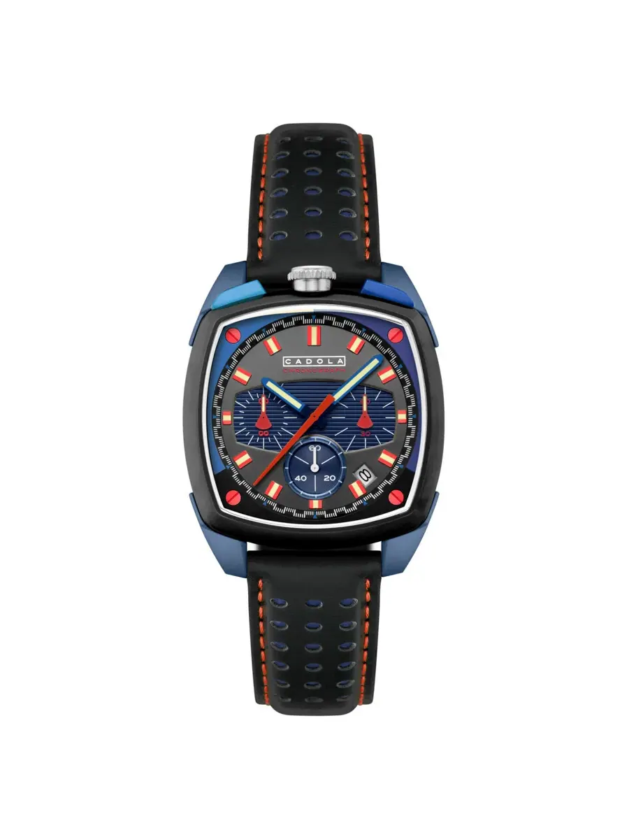 Мужские часы Cadola Taurus Chronograph Quartz с серым циферблатом CD-1060-04 — черный
