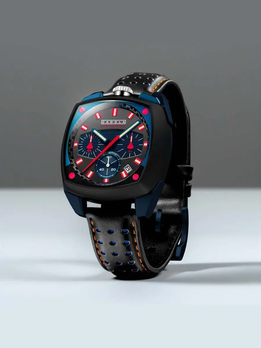 Мужские часы Cadola Taurus Chronograph Quartz с серым циферблатом CD-1060-04 — изображение 4 из 4, оттенок черный