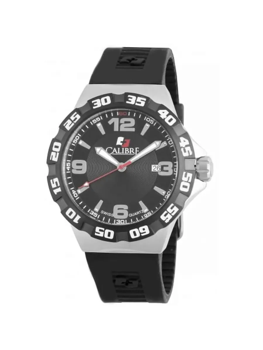 Мужские часы Calibre Lancer с черным циферблатом SC-4L1-04-007