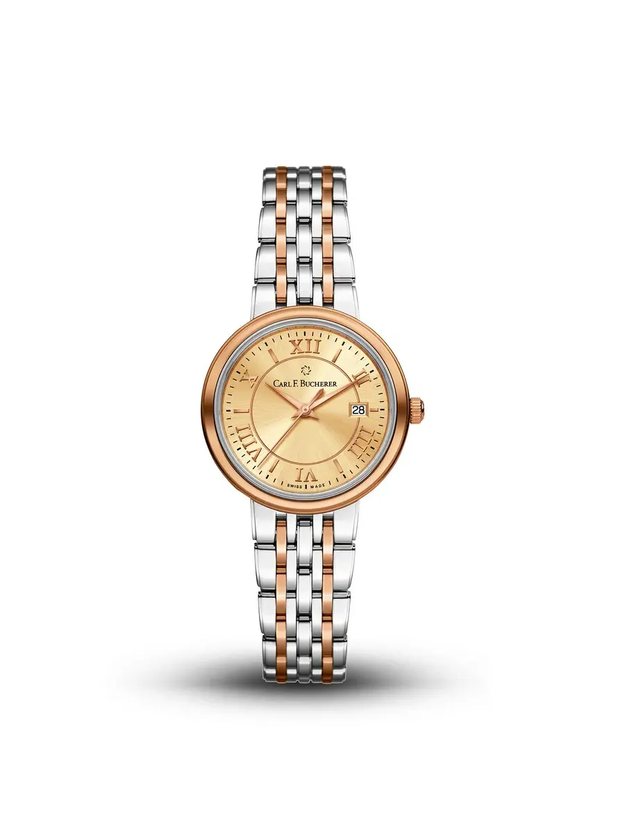 Женские часы Carl F. Bucherer Adamavi Quartz с шампаневым циферблатом 00.10315.07.45.21 — изображение 1 из 1, оттенок шампань