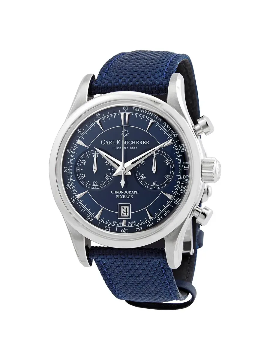 Мужские часы Carl F. Bucherer Manero Flyback Chronograph Automatic с синим циферблатом 00.10919.08.53.01 — изображение 1 из 3