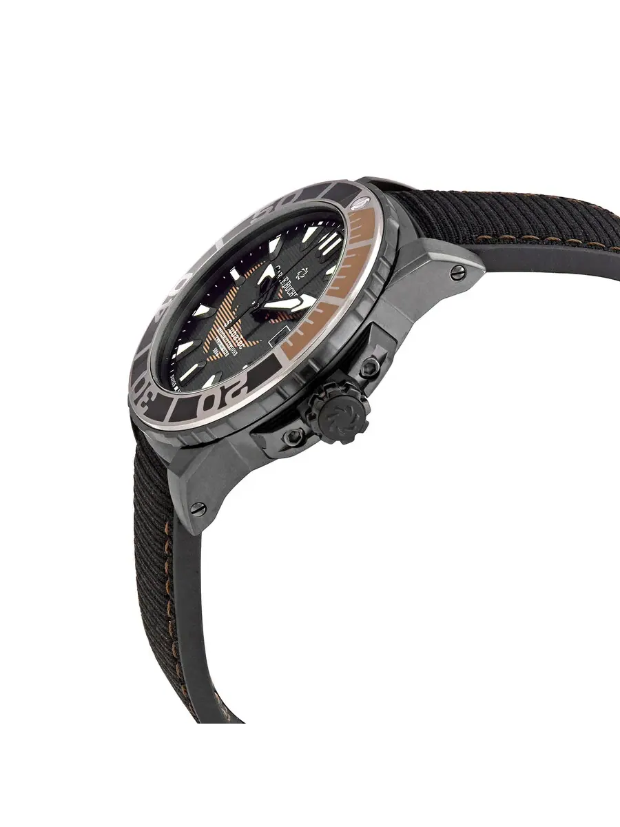 Мужские часы Carl F. Bucherer Patravi ScubaTec Automatic Chronometer с черным циферблатом 00.10632.28.33.99, оттенок черный