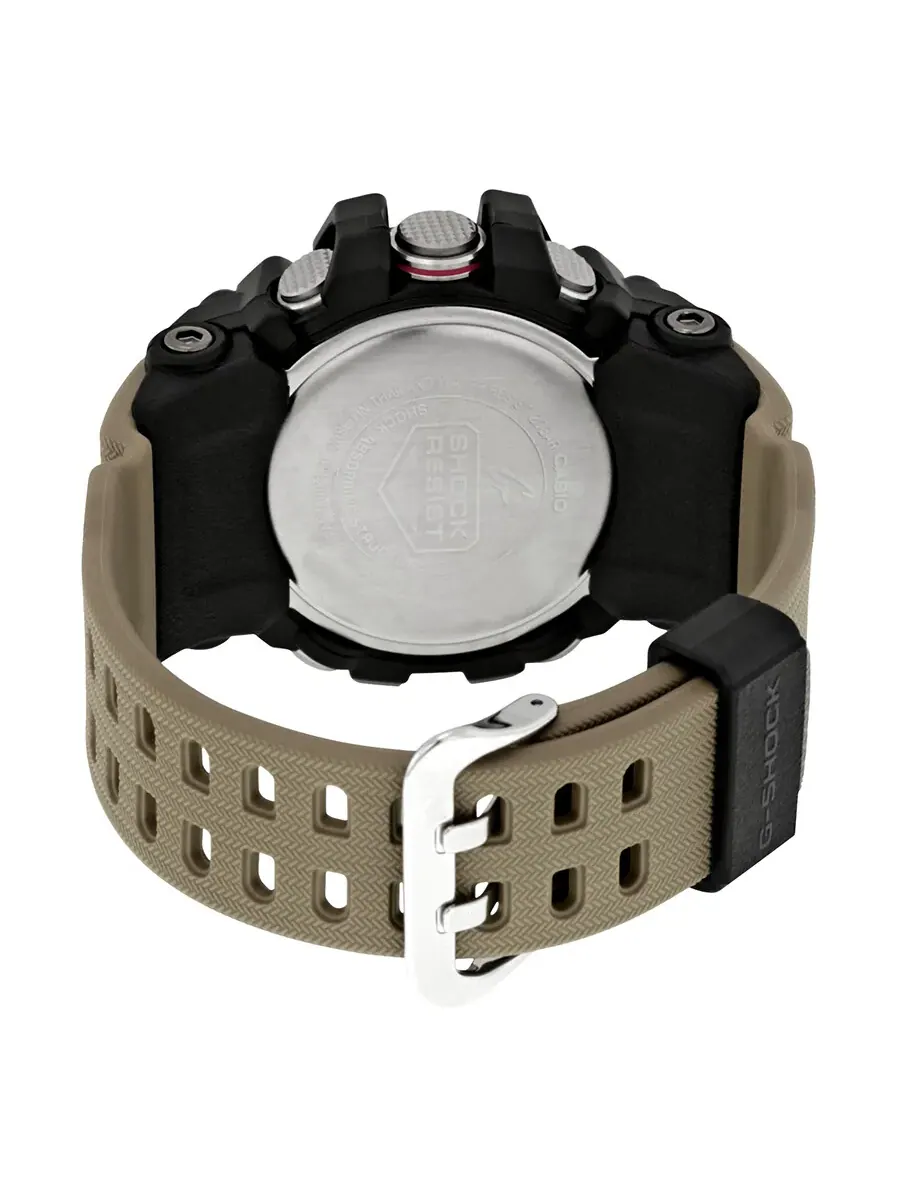 Мужские часы Casio G-Shock с черным циферблатом и ремешком из коричневой смолы GG1000-1A5 — изображение 3 из 3