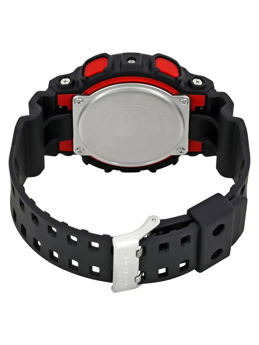 Мужские часы Casio G-Shock с черным ремешком из смолы GA100-1A4 — изображение 3 из 4, оттенок черный