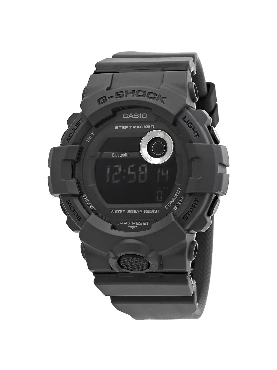 Мужские часы Casio G-Shock Perpetual Alarm World Time Chronograph Quartz Digital GBD800UC-8 — серый