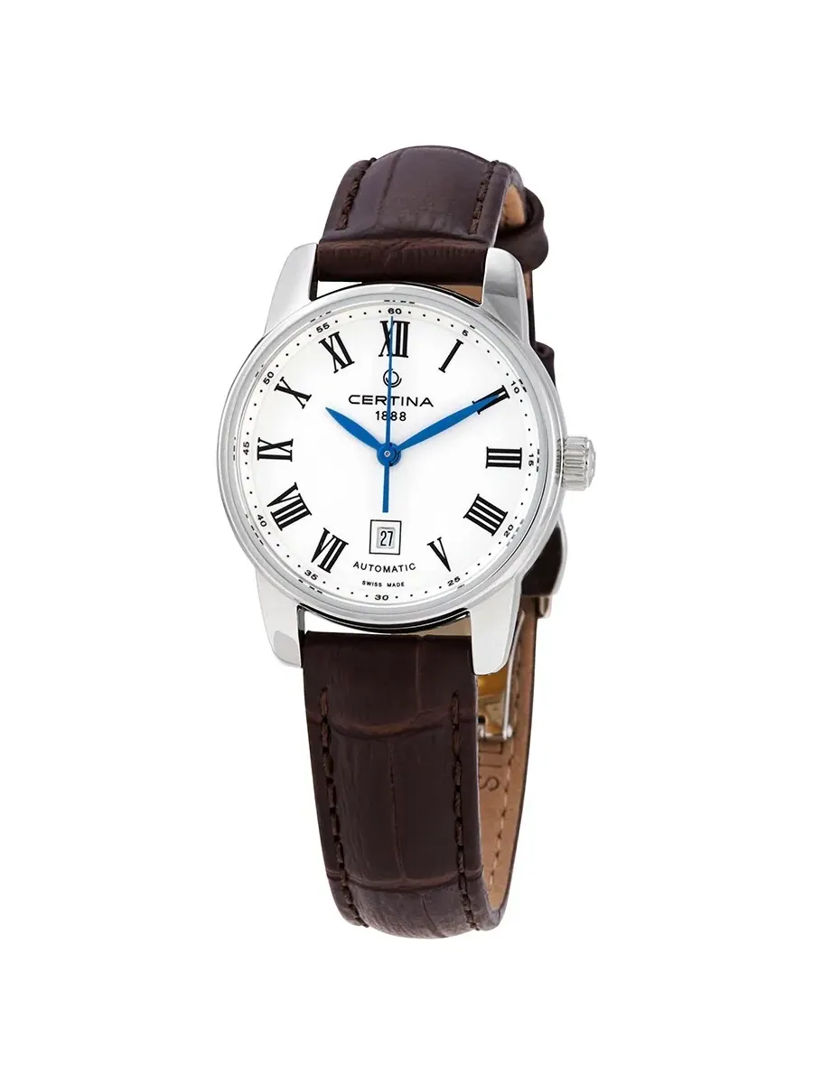 Женские часы Certina DS Podium Automatic с белым циферблатом C001.007.16.013.00 — серебристый