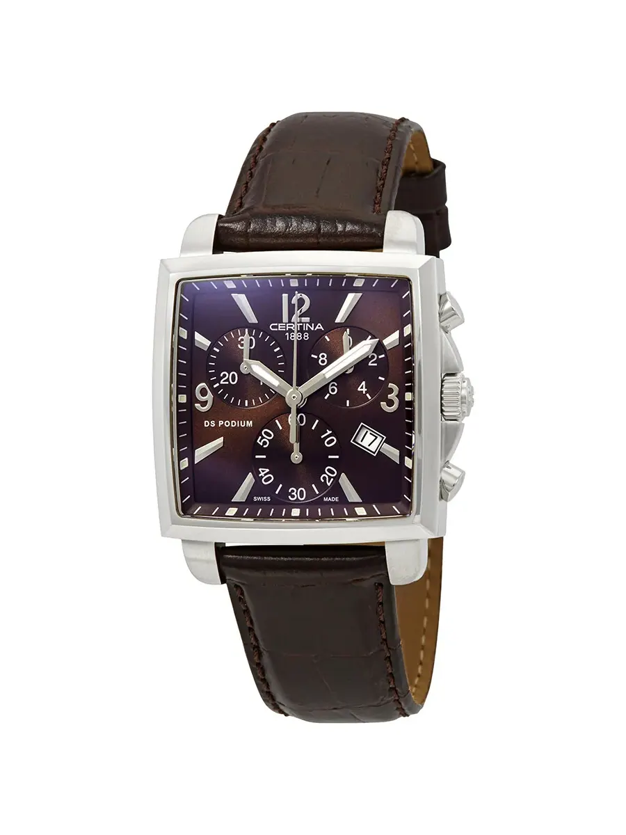 Женские часы Certina DS Podium Chronograph с коричневым циферблатом C001.317.16.297.00 — изображение 1 из 3