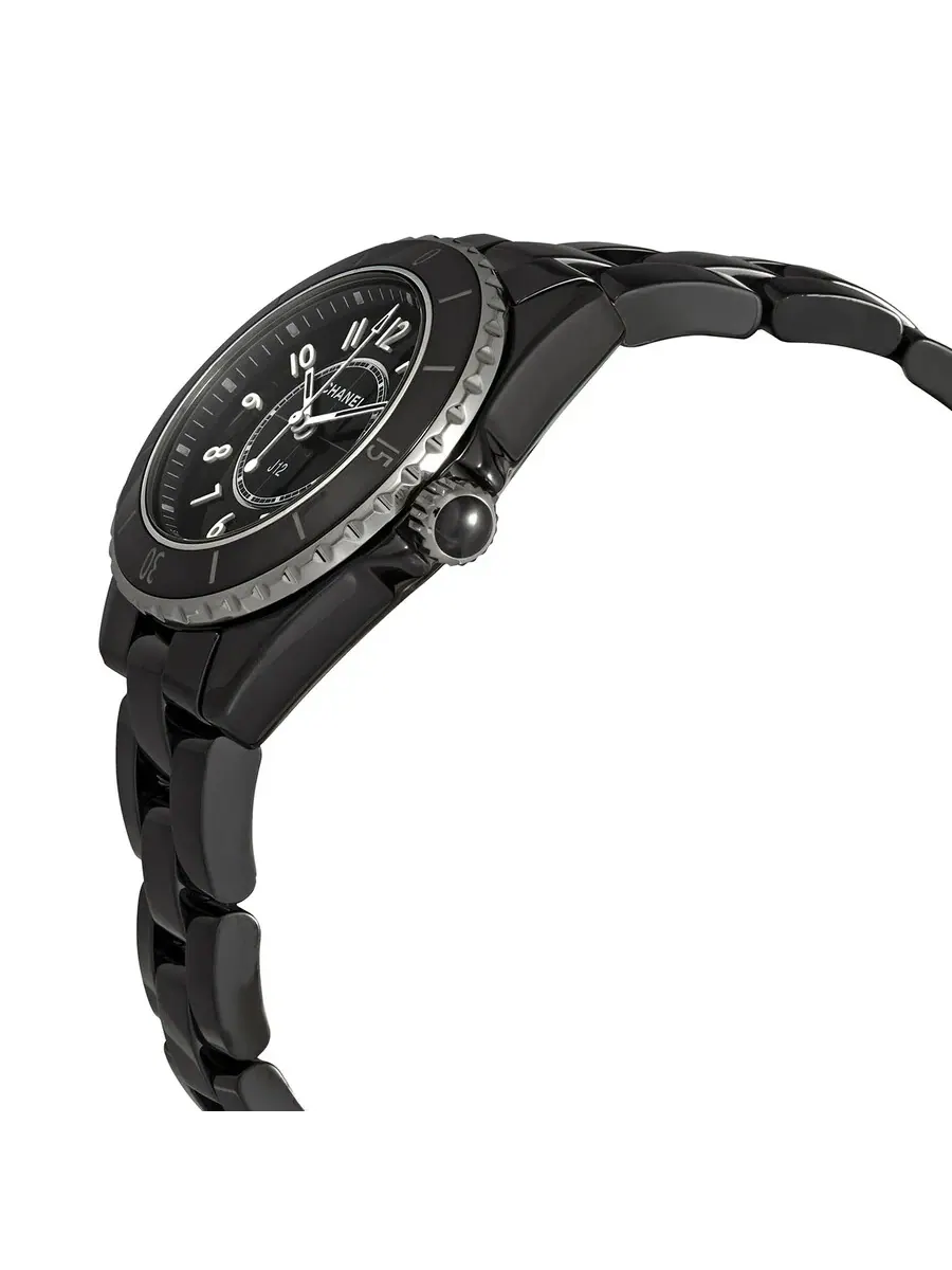 Женские часы Chanel J12 Quartz с черным циферблатом H5695 — 2