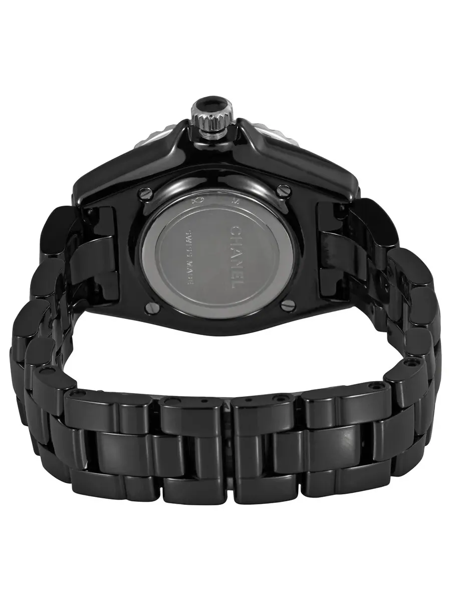 Женские часы Chanel J12 Quartz с черным циферблатом H5695 — 3