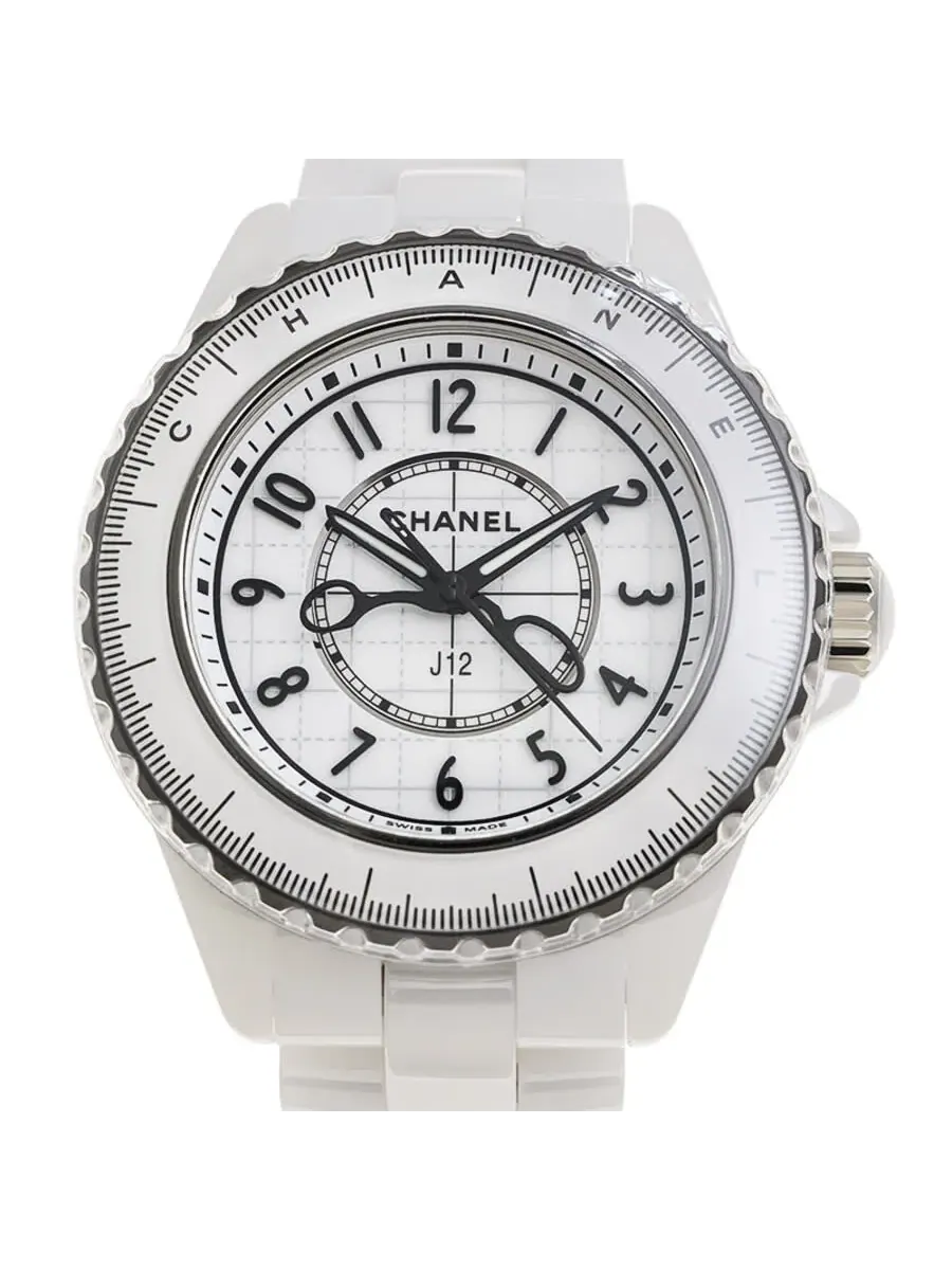 Женские часы Chanel J12 Quartz с белым циферблатом H9763 — белый
