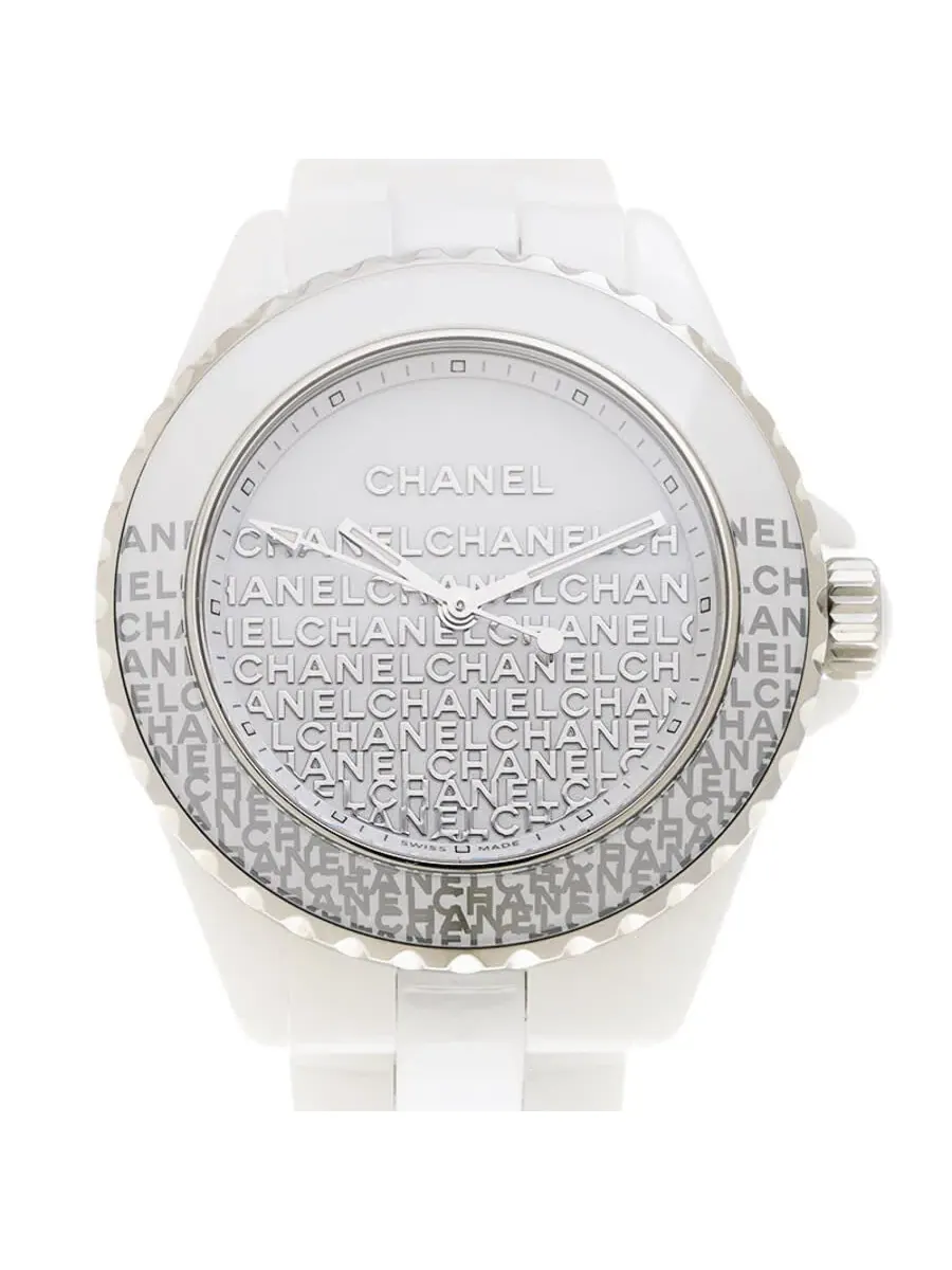 Женские кварцевые часы Chanel J12 с белым циферблатом, модель H7419 — белый