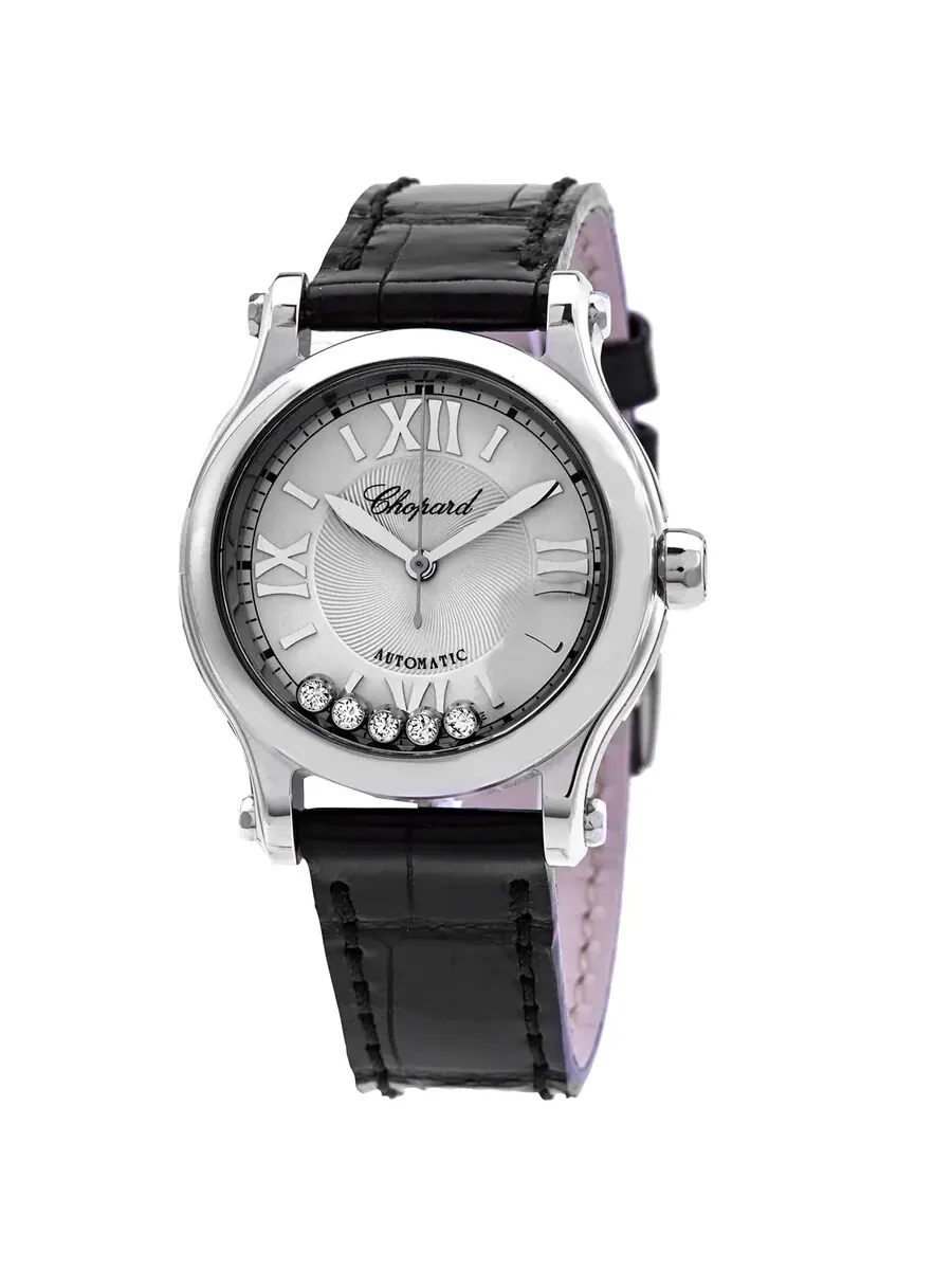 Женские часы Chopard Happy Sport Automatic с серебристым циферблатом 278573-3011 — изображение 1 из 3, оттенок серебряный