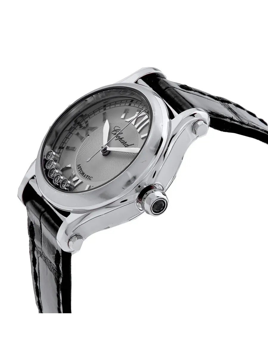 Женские часы Chopard Happy Sport Automatic с серебристым циферблатом 278573-3011 — изображение 2 из 3, оттенок серебряный