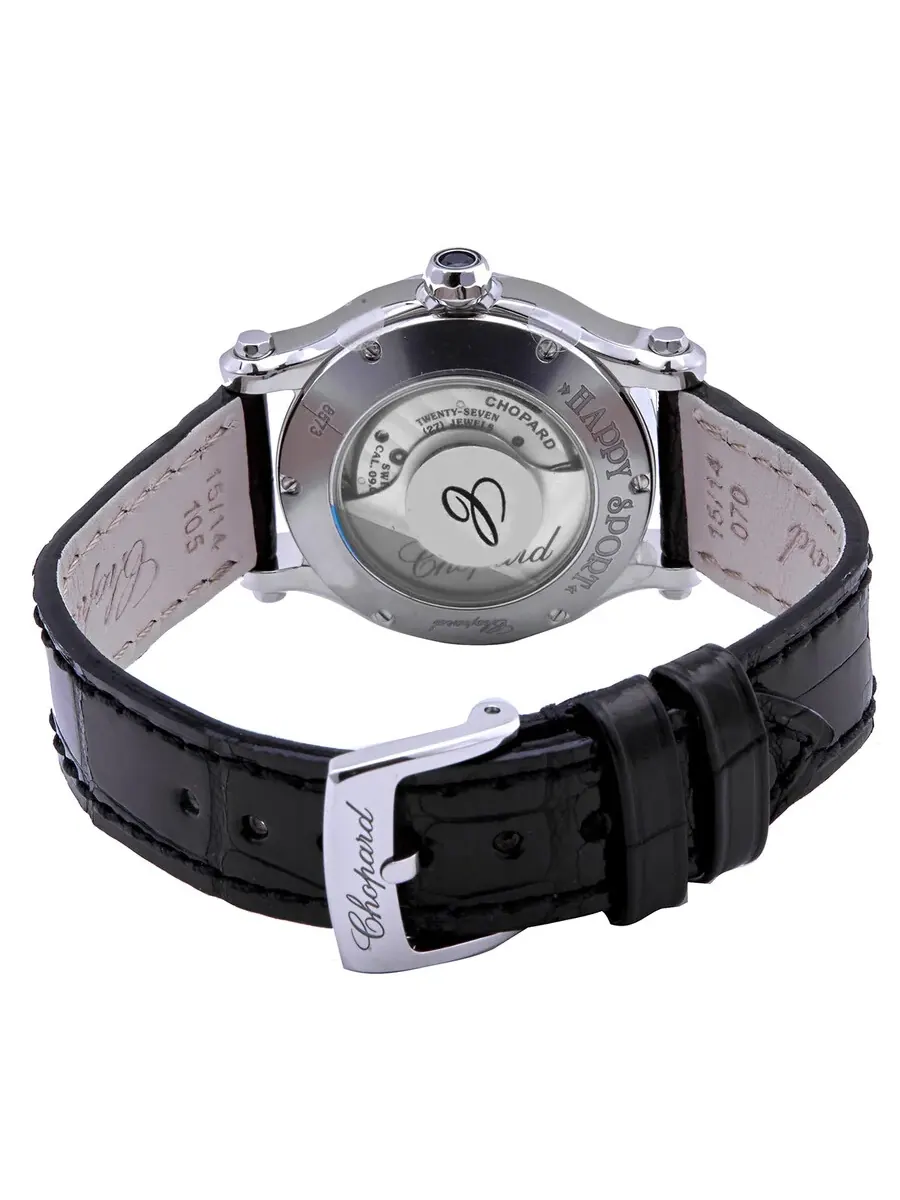 Женские часы Chopard Happy Sport Automatic с серебристым циферблатом 278573-3011 — изображение 3 из 3, оттенок серебряный