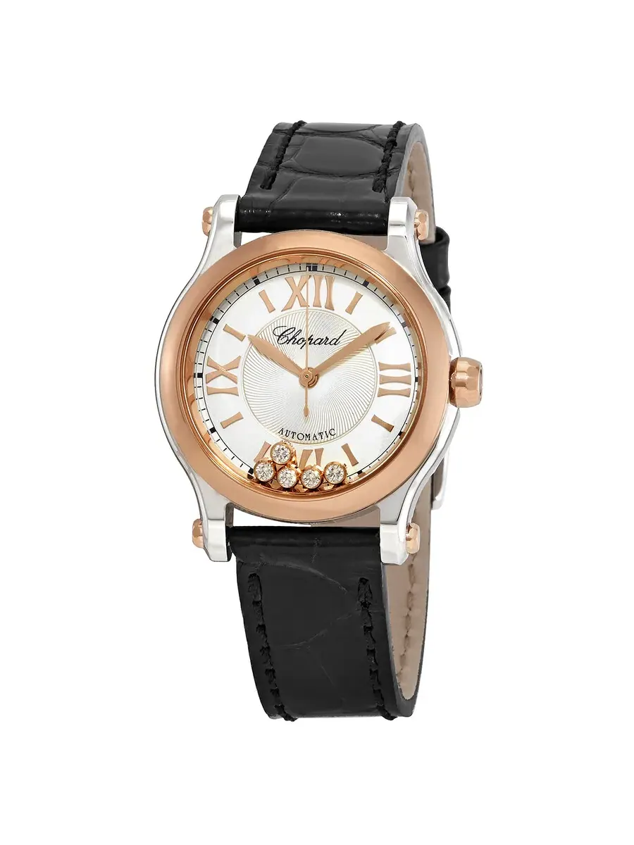 Женские часы Chopard Happy Sport Automatic с серебристым циферблатом 278573-6013 — изображение 1 из 5, оттенок серебряный