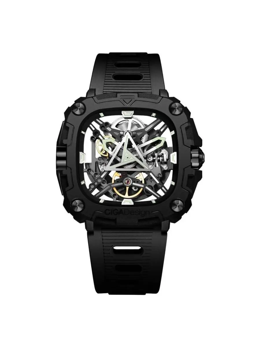 Автоматические мужские часы Ciga Design серии X Eye Of Horus X051-BB01-W5B — черный