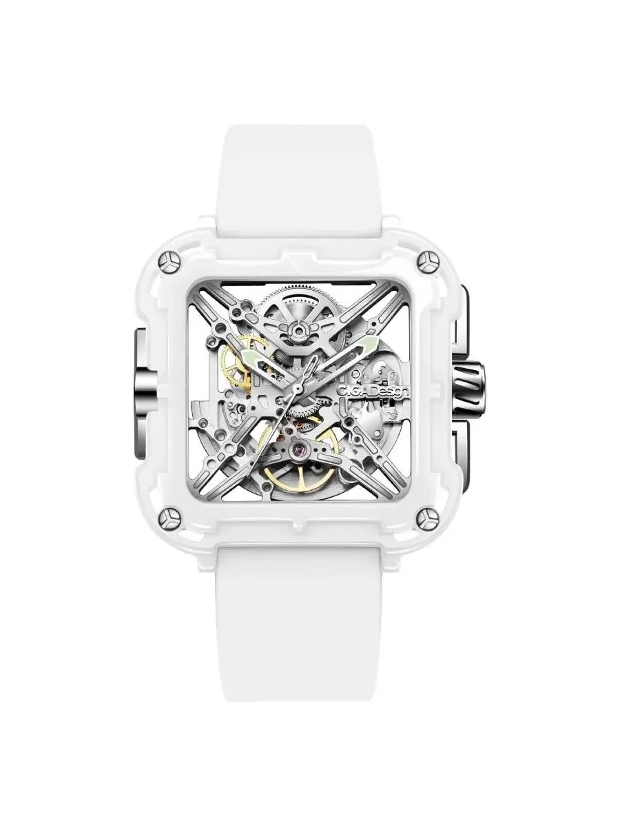Женские автоматические часы Ciga Design X Series Machina X012-WS02-W5WH — белый