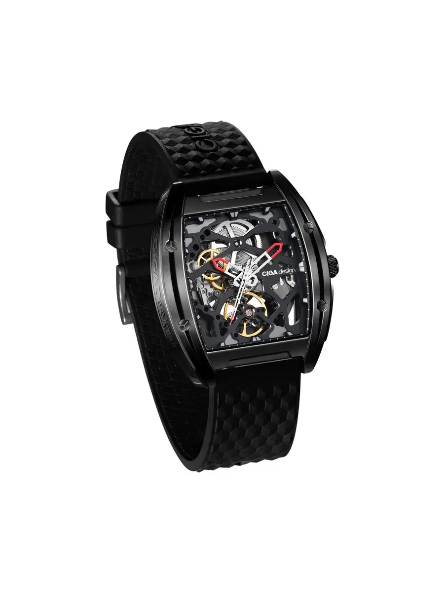 Мужские автоматические часы Ciga Design Z Series Edge DCL с черным циферблатом, модель Z031-BB01-W5BK — изображение 3 из 3