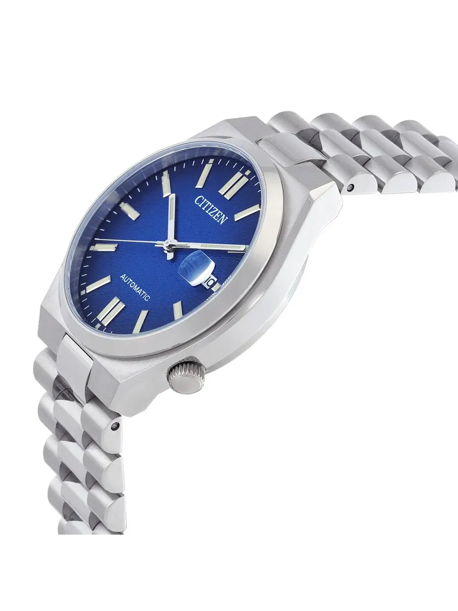 Мужские автоматические часы Tsuyosa с синим циферблатом NJ0151-88L Citizen — изображение 2 из 3, оттенок серебряный