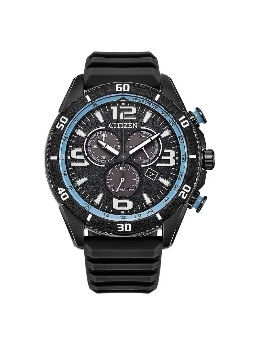 Мужские часы Citizen Brycen Chronograph с черным циферблатом AT2587-02E — изображение 1 из 3, оттенок черный