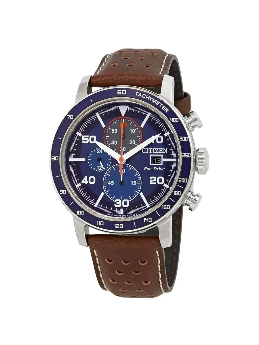 Мужские часы Citizen Brycen Eco-Drive Chronograph CA0648-09L — серебристый