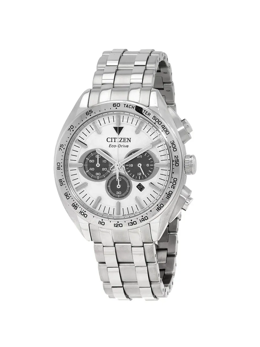 Мужские часы Citizen Carson Chronograph с серебристым циферблатом CA4540-54A — изображение 1 из 3, оттенок серебряный