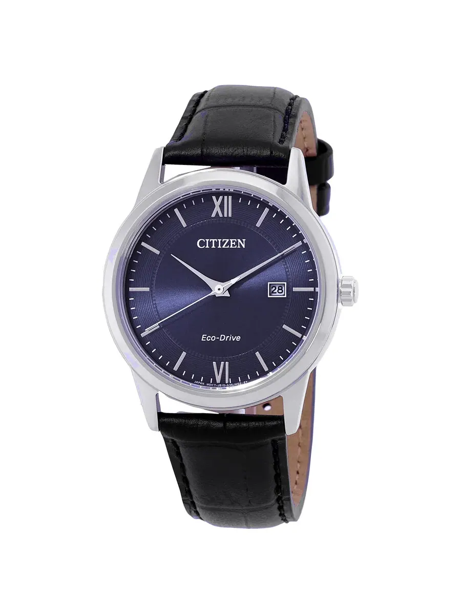 Мужские часы Citizen Classic Eco-Drive с синим циферблатом AW1780-09L — изображение 1 из 3, оттенок серебряный