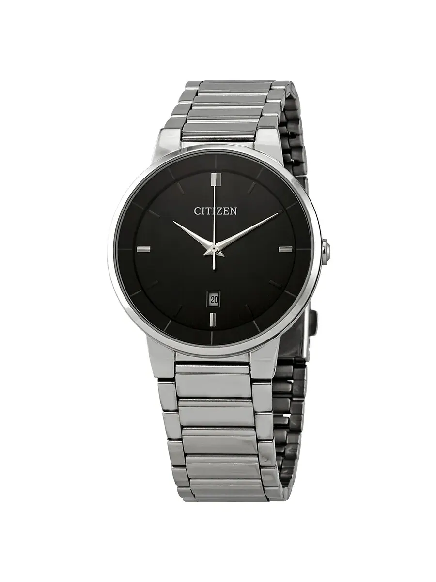 Мужские часы Citizen Corso с черным циферблатом, кварцевые BI5010-59E — изображение 1 из 3, оттенок серебряный