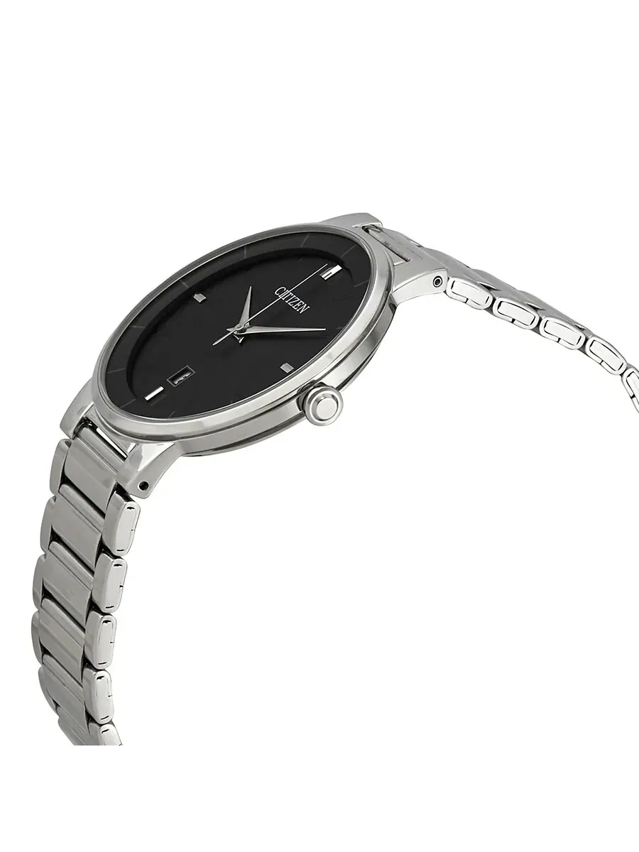 Мужские часы Citizen Corso с черным циферблатом, кварцевые BI5010-59E — изображение 2 из 3, оттенок серебряный