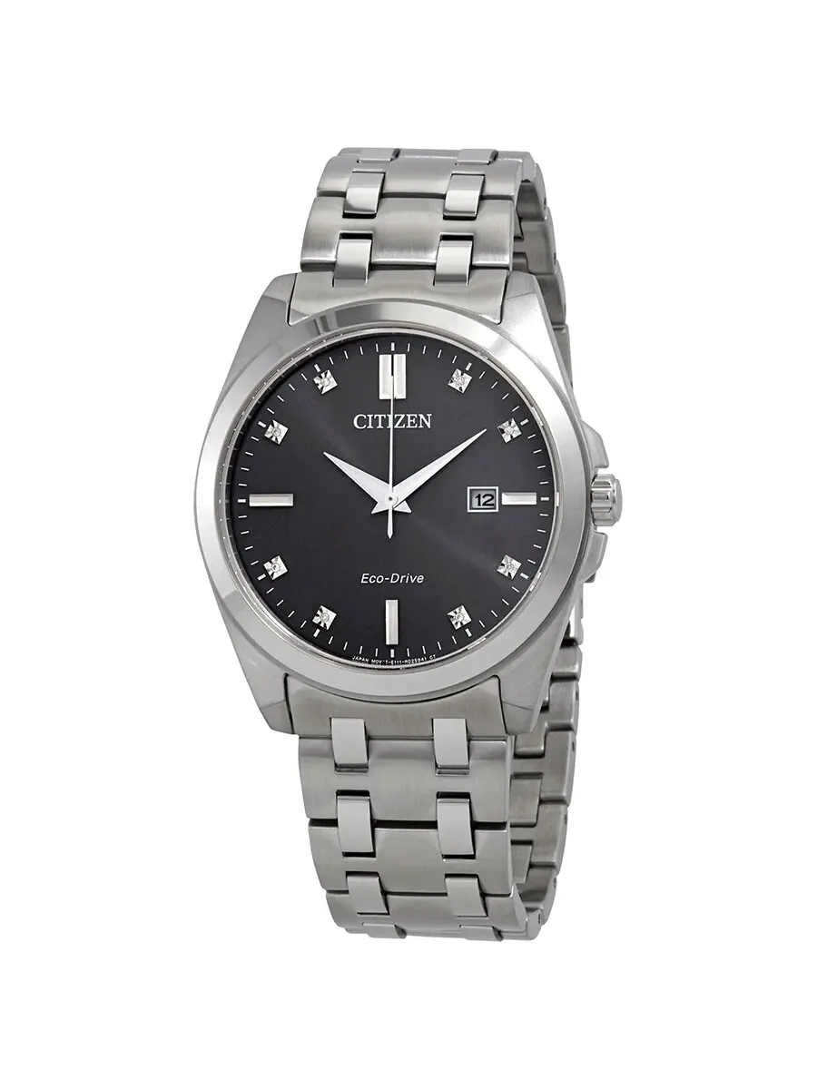 Мужские часы Citizen Corso Eco-Drive с серым циферблатом BM7100-59H — изображение 1 из 3, оттенок серебряный
