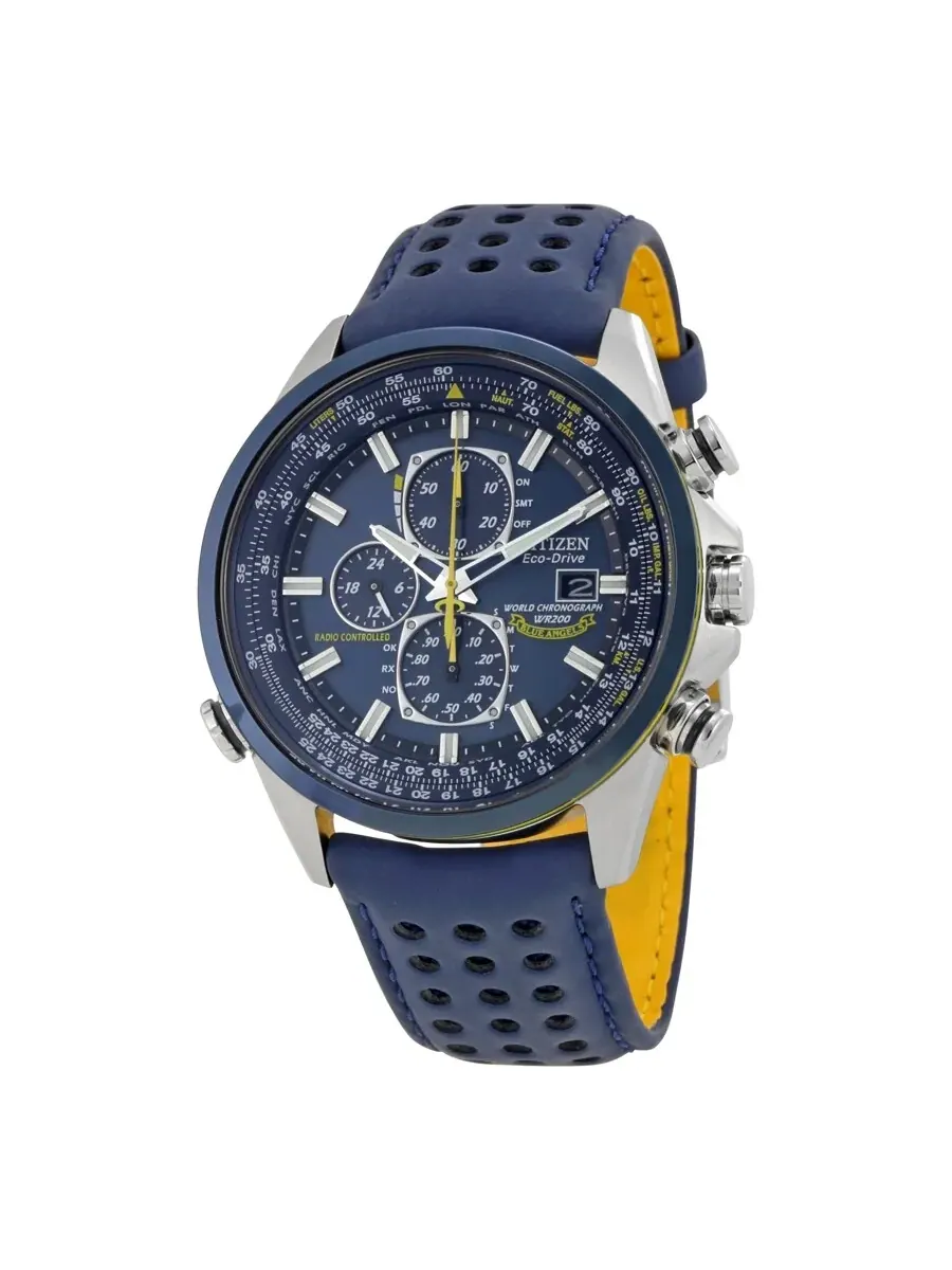 Мужские часы Citizen Eco Drive Blue Angels World Chronograph AT8020-03L — изображение 1 из 3, оттенок синий