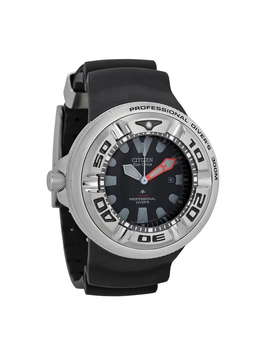 Мужские часы Citizen Professional Diver Lefty с черным циферблатом BJ8050-08E — изображение 1 из 5, оттенок серебряный