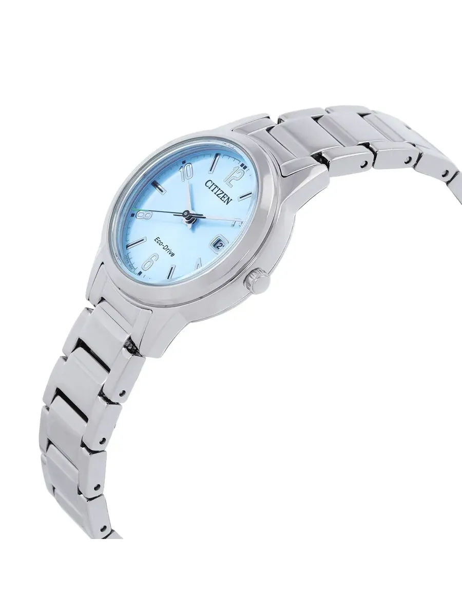 Женские часы Citizen Eco-Drive с синим циферблатом FE1241-71L — изображение 2 из 3, оттенок серебряный