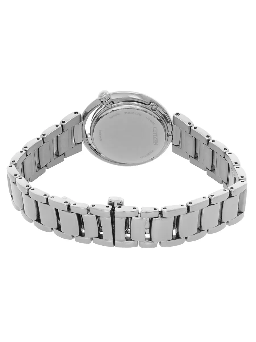 Женские часы Citizen L Eco-Drive Diamond Mother of Pearl Blue Dial EM1110-81N — изображение 3 из 3, оттенок серебряный