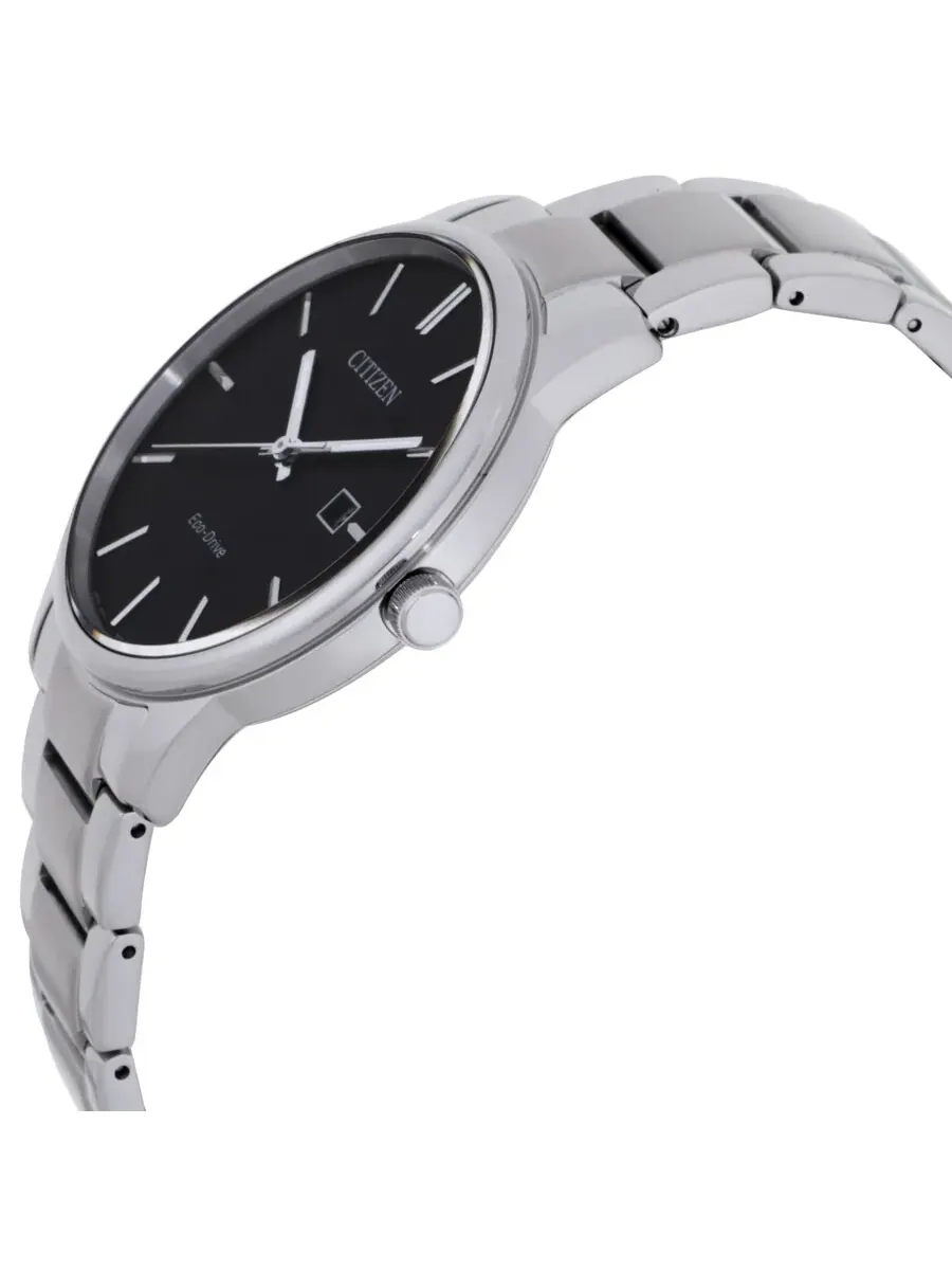 Мужские часы Citizen Pair Eco-Drive с черным циферблатом BM6978-93E — изображение 2 из 3, оттенок серебряный